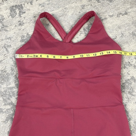 SOLD - New Alo Yoga Airbrush Physique Onesie Mars Clay Mauve Romper Lounge Sz L - Picture 12 of 14